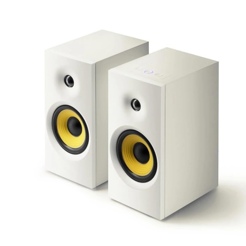 25W Bluetooth Wooden Desktop Speakers