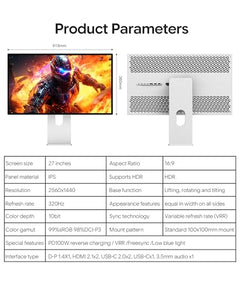 27-Inch 2K 320Hz IPS Gaming Monitor