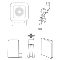 4K USB Webcam with Microphone & Fill Light