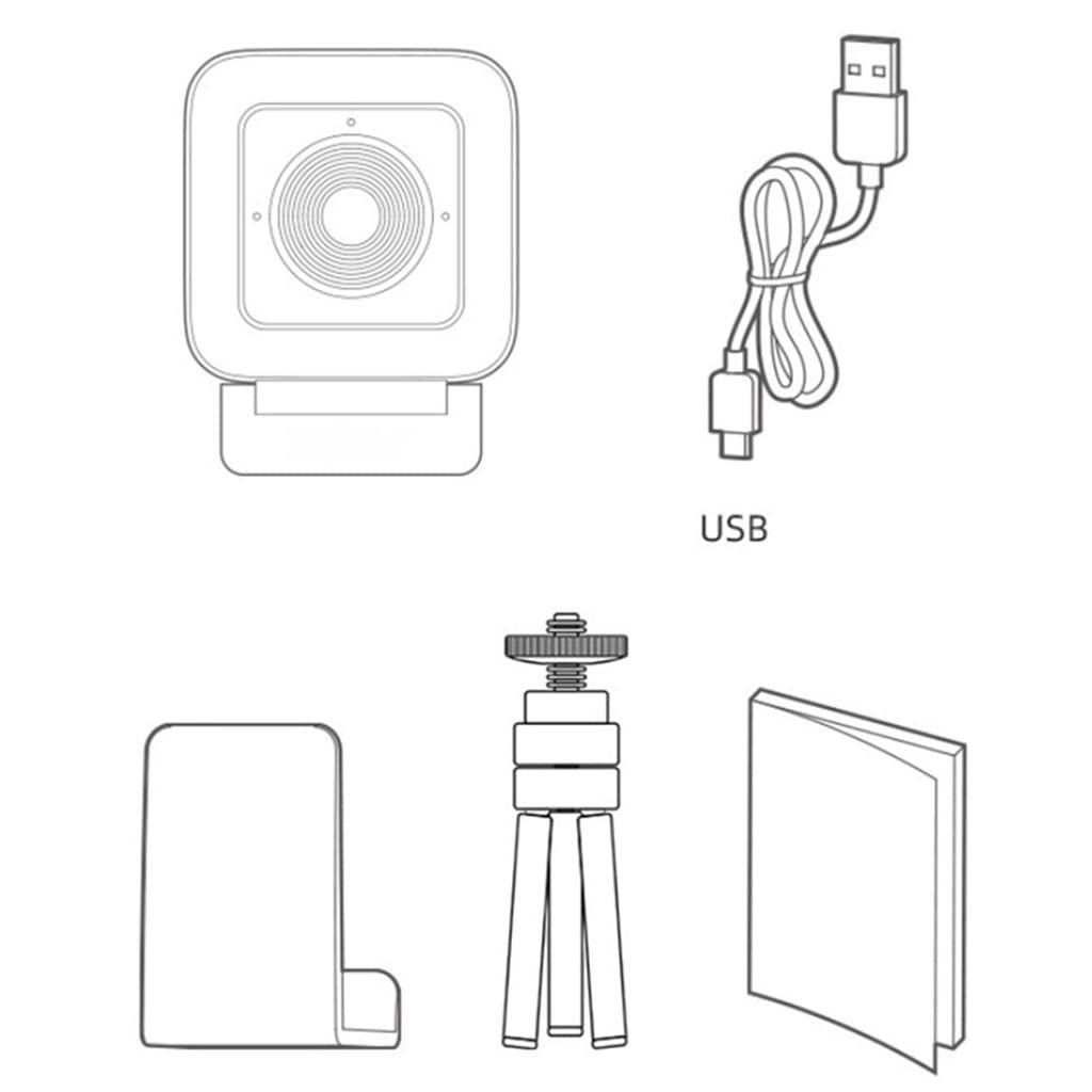 4K USB Webcam with Microphone & Fill Light
