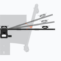 Adjustable Six-Monitor Mobile Floor Stand with Keyboard Tray