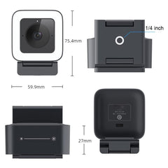 4K USB Webcam with Microphone & Fill Light