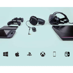 7.1 Surround Sound Gaming Headset with Noise-Cancelling Mic – Black