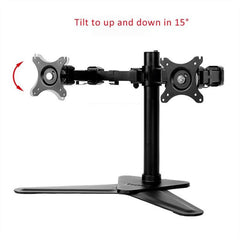 Adjustable Dual Monitor Stand for Screens up to 30 Inches