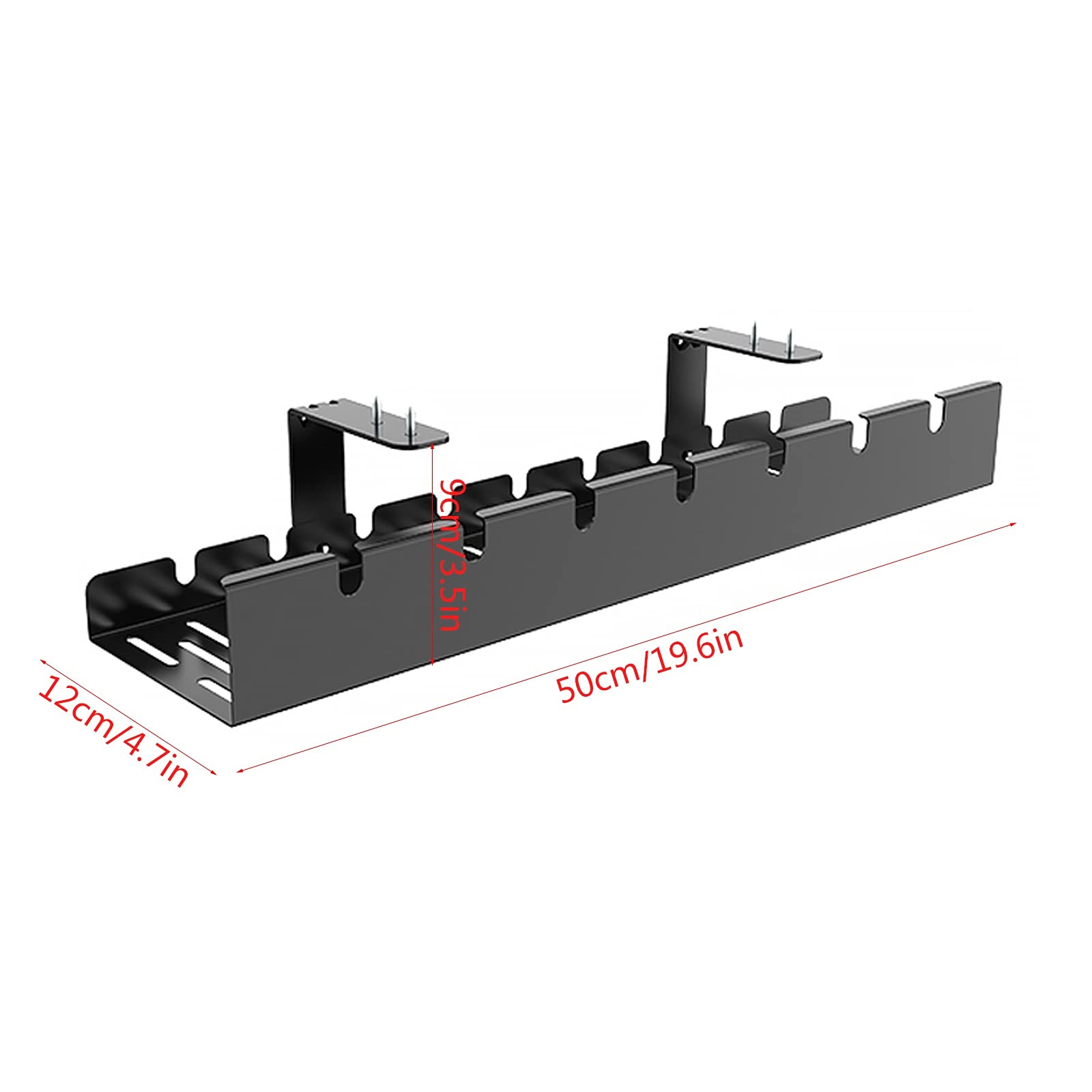 Metal Cable Management Box for Power Strips – Black & White