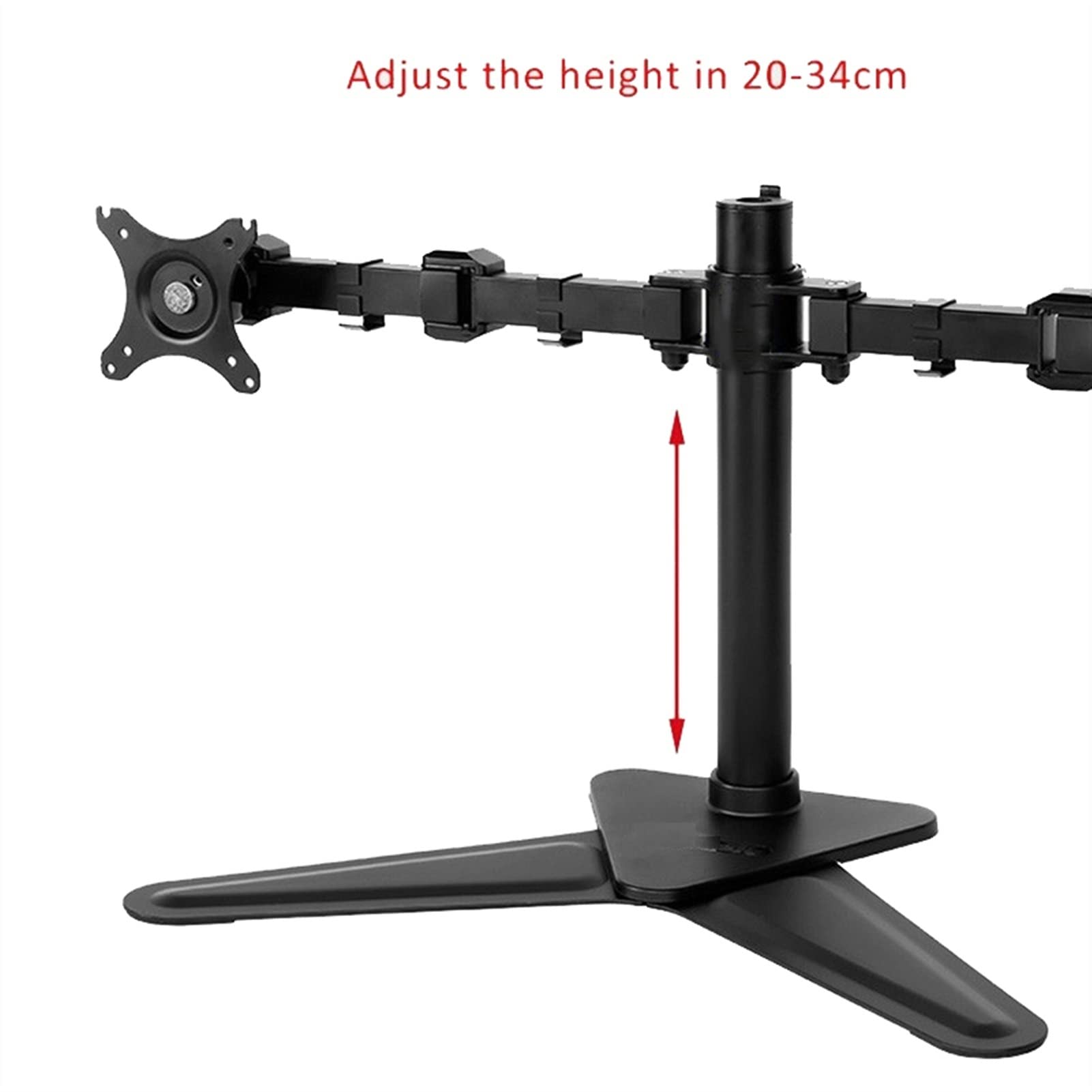 Adjustable Dual Monitor Stand for Screens up to 30 Inches