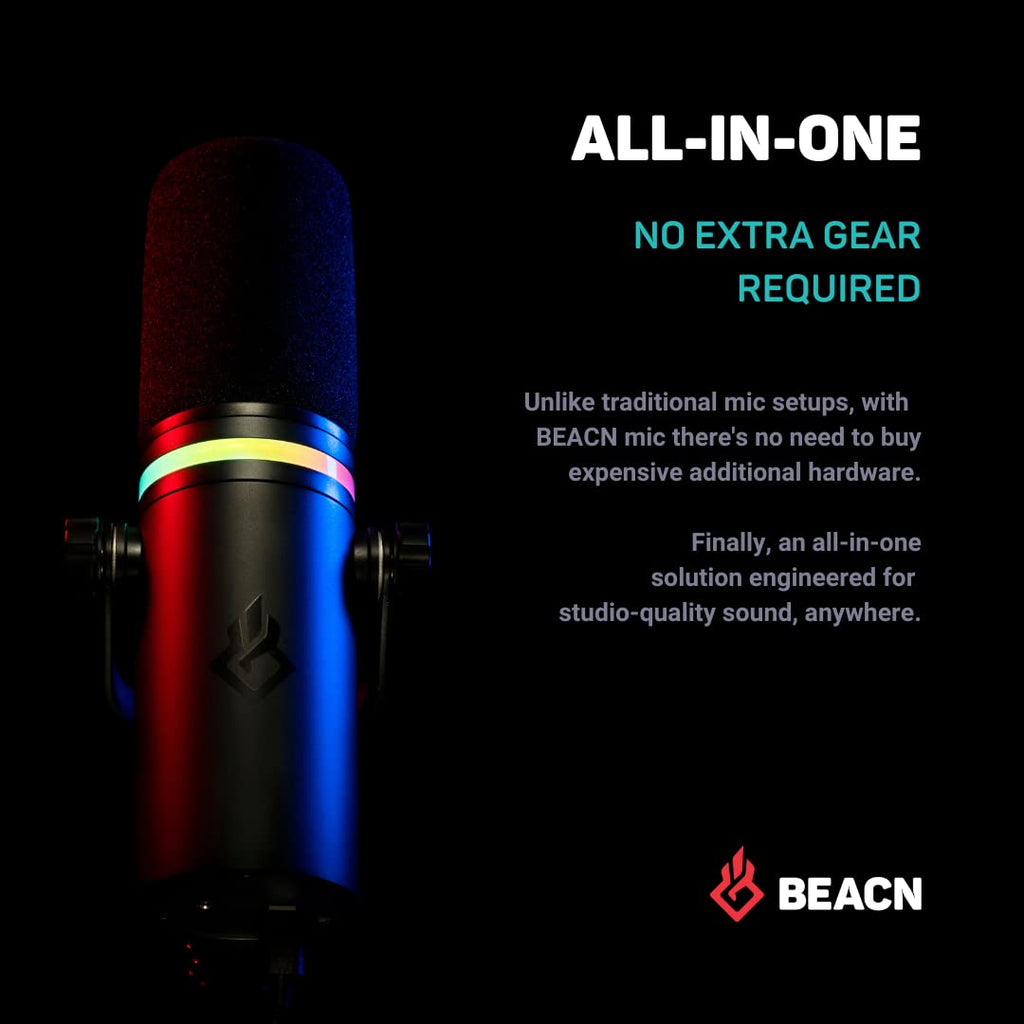 Professional USB Microphone for Gaming, Streaming & Podcasting