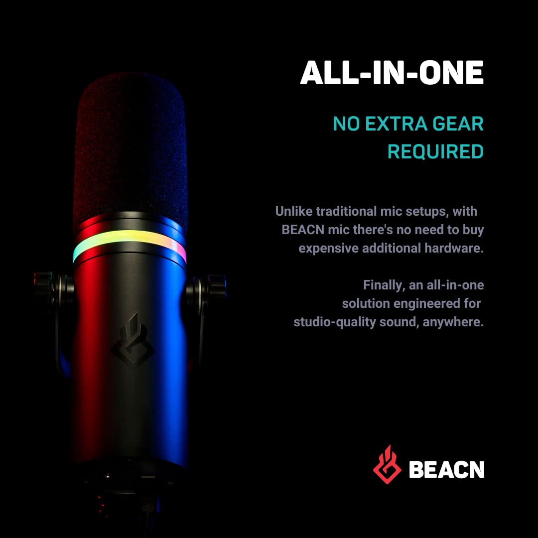 Professional USB Microphone for Gaming, Streaming & Podcasting