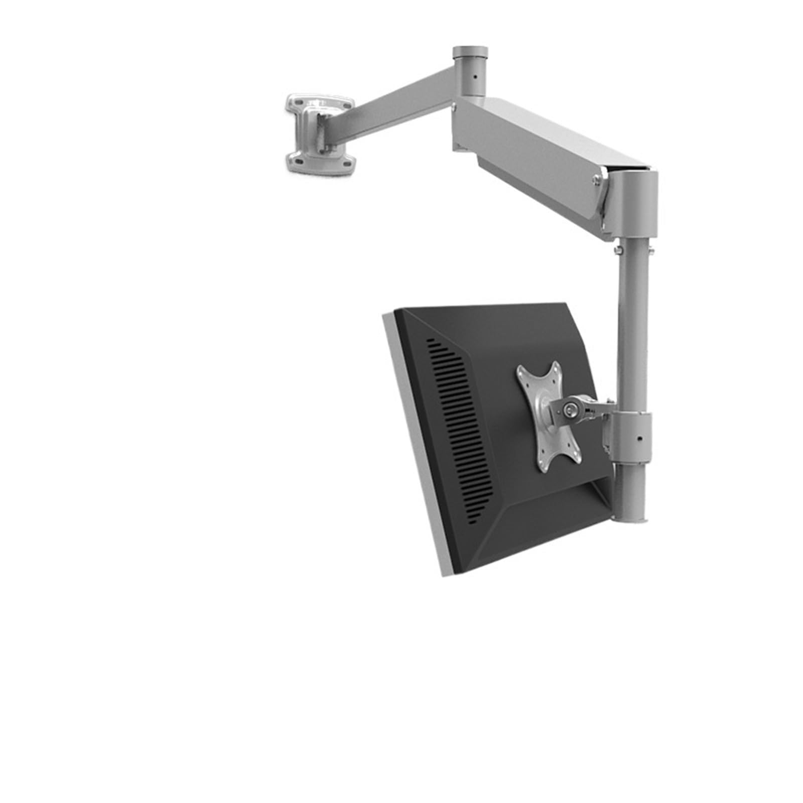 Wall-Mounted Gas Spring Monitor Arm