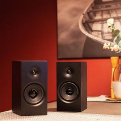 25W Bluetooth Wooden Desktop Speakers