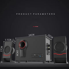 Desktop Soundbar with Subwoofer and 3.5mm Connection