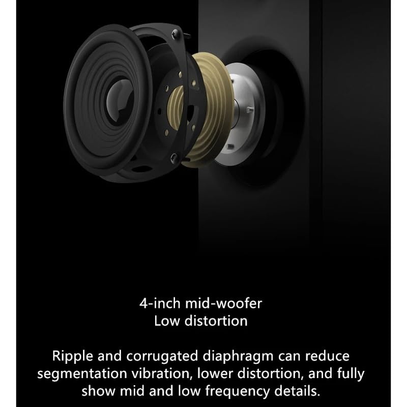 25W Bluetooth Wooden Desktop Speakers