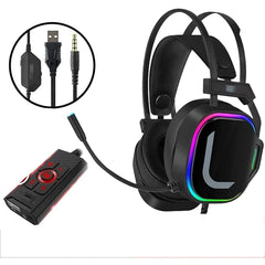 Wired Gaming Headset with Noise-Cancelling Microphone – Black
