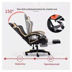 High-Back Ergonomic Leather Gaming Chair