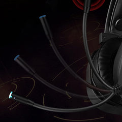 Wired Gaming Headset with Noise-Cancelling Microphone – Black