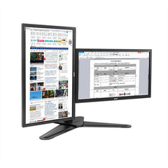 Adjustable Dual Monitor Stand for Screens up to 30 Inches
