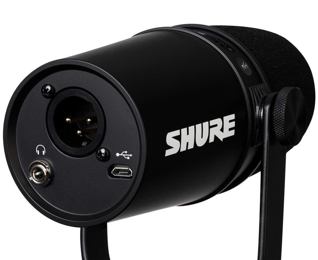 Shure MV7 USB Microphone with Tripod, for Podcasting, Recording