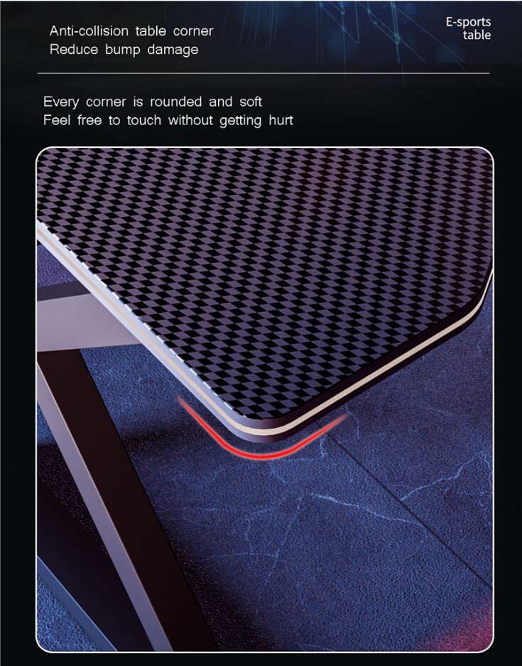 Carbon Fiber Gaming Desk with Integrated Mouse Pad