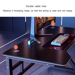 Carbon Fiber Gaming Desk with Integrated Mouse Pad