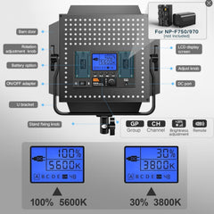 Pixel K80 LED Video Lighting Photography Lighting Kit