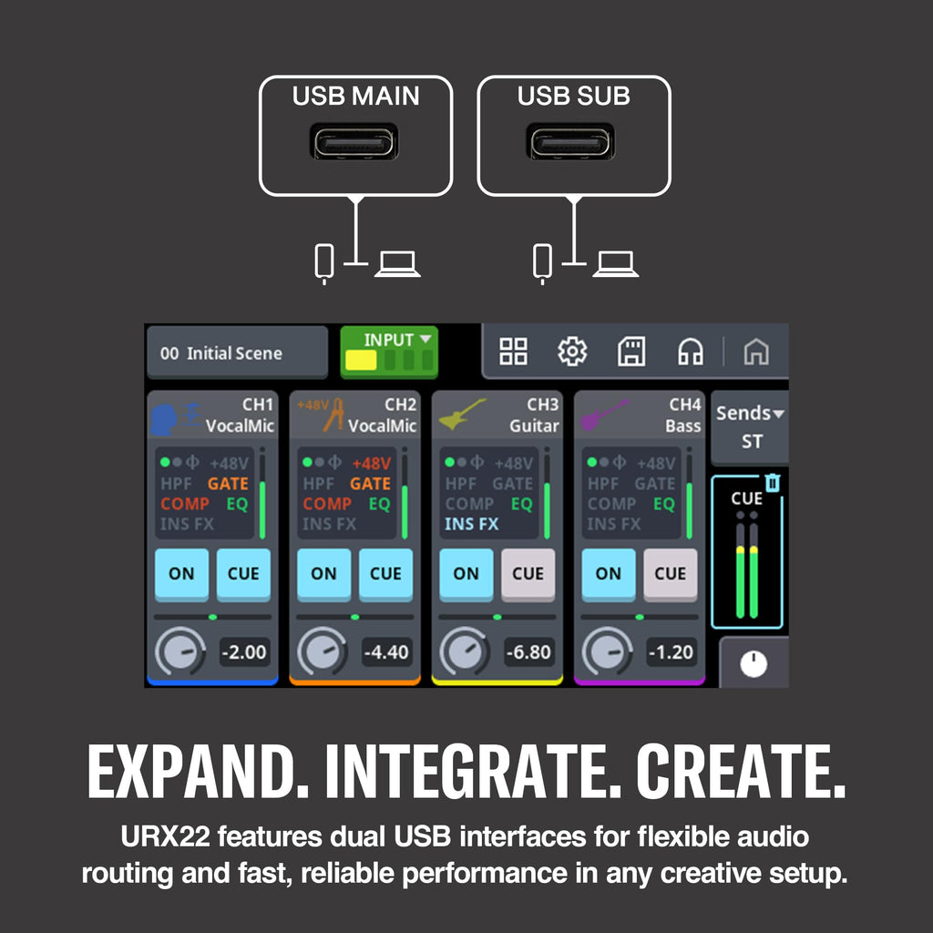 Yamaha Out Dual USB-C Audio Interface With Touchscreen