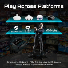 360° VR Omnidirectional Treadmill for Gaming & Fitness