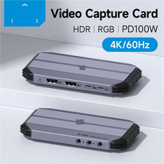 4K60 HDR Video Capture Card with HDMI Passthrough