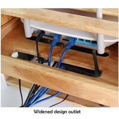 Wooden Cable Management & Power Strip Box