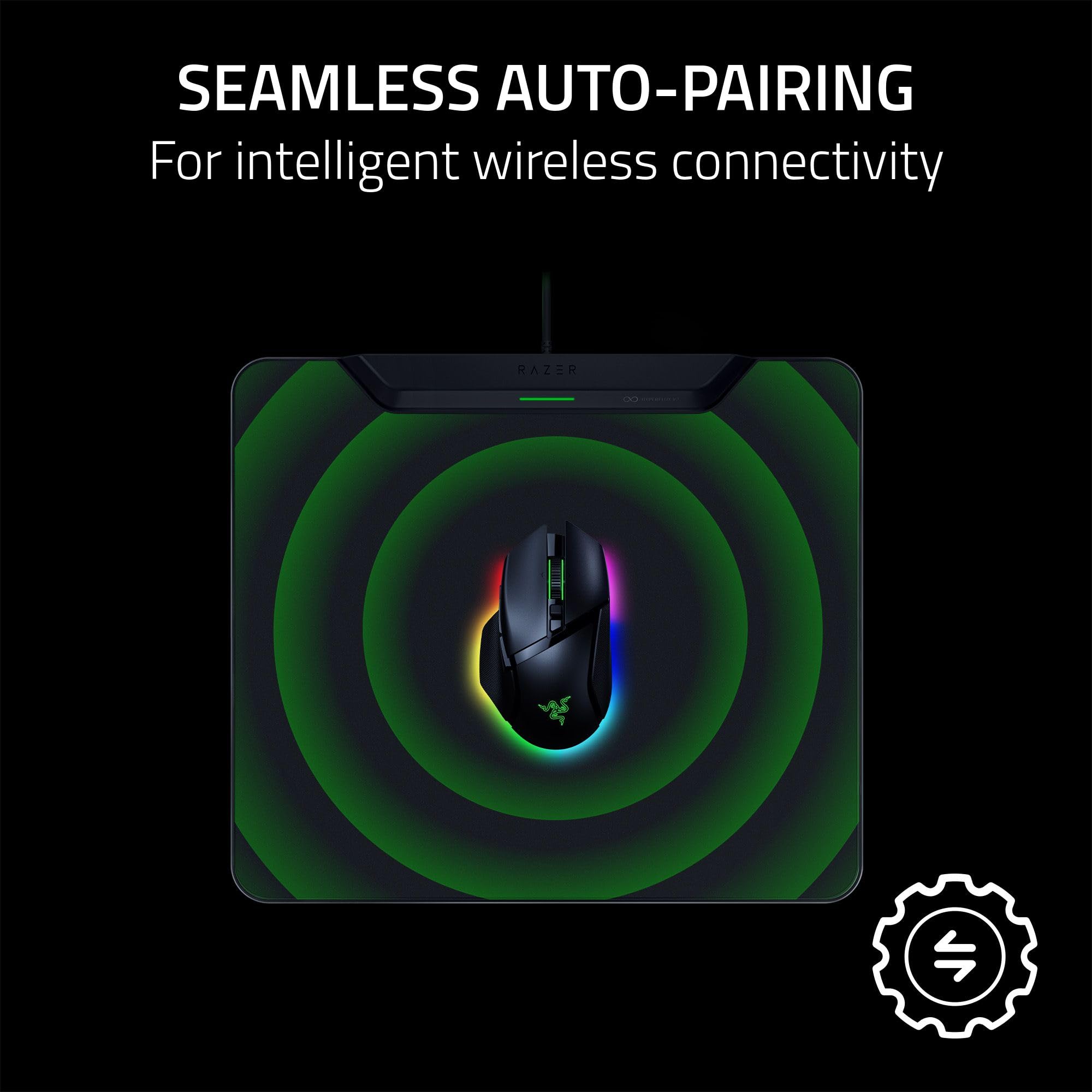 Wireless Charging Gaming Mouse Pad with Hard Surface