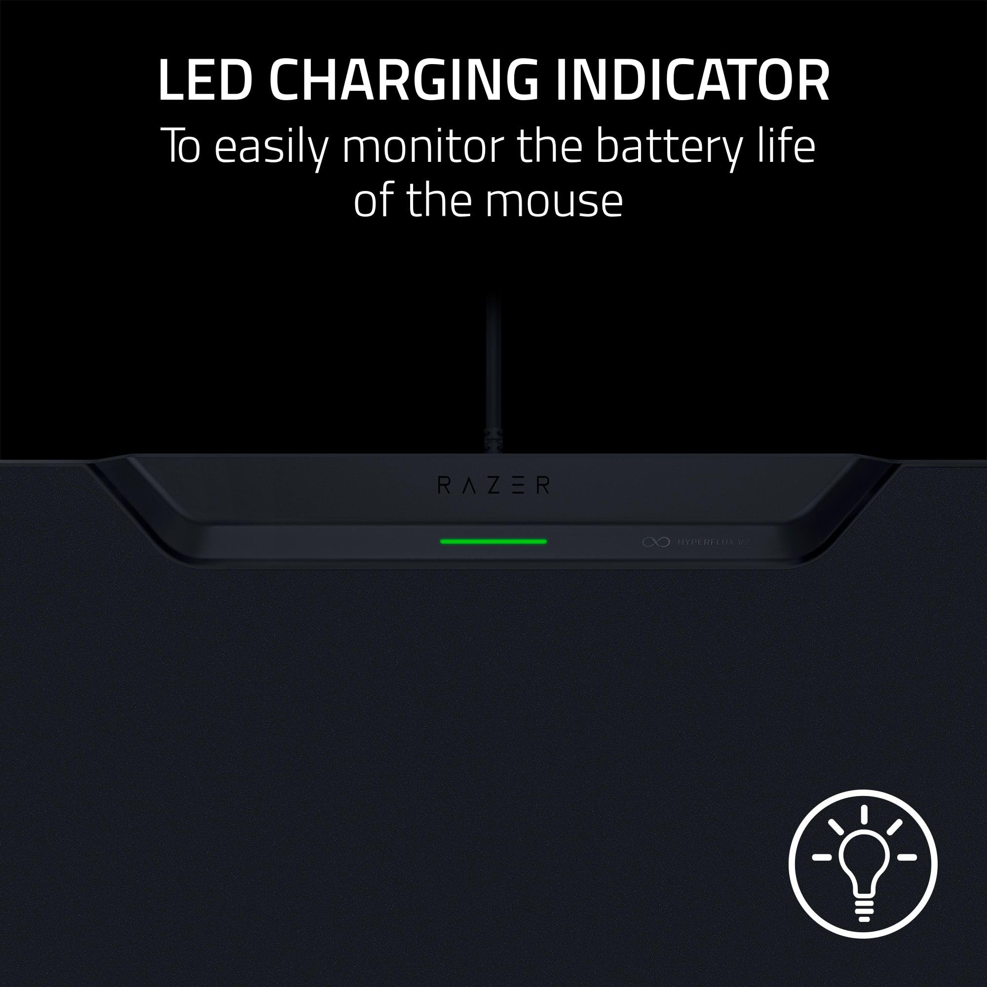 Wireless Charging Gaming Mouse Pad with Hard Surface