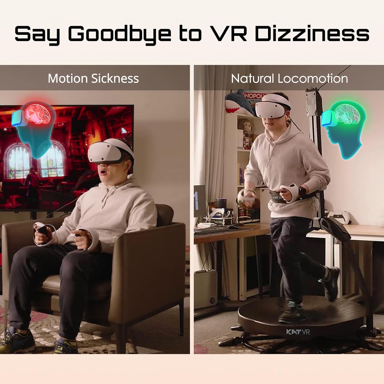 360° VR Omnidirectional Treadmill for Gaming & Fitness