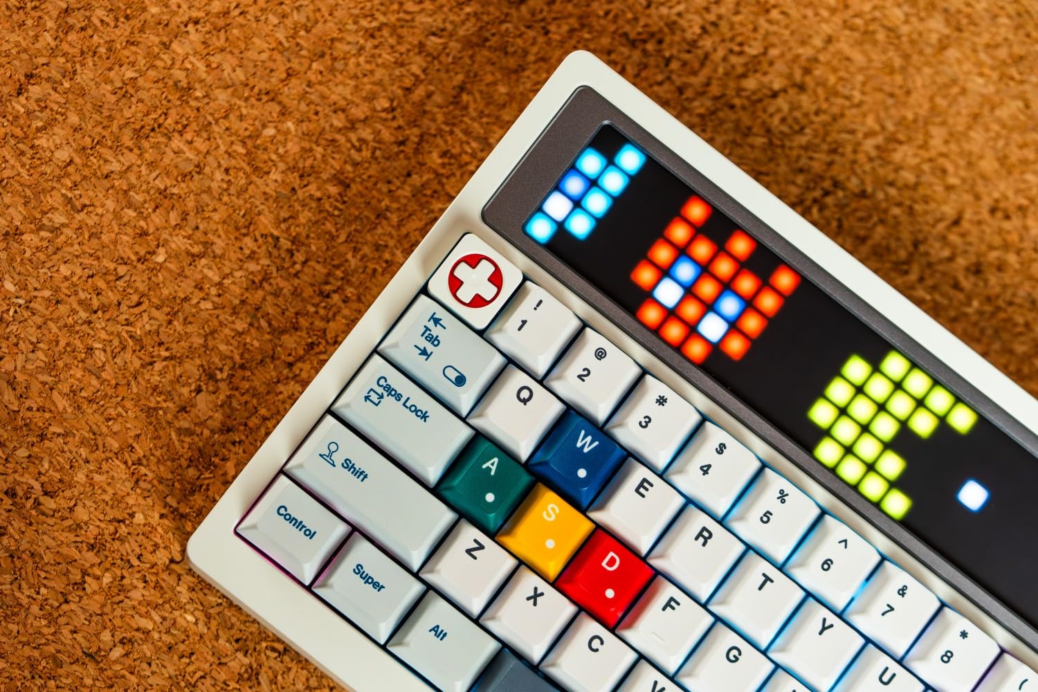 68-Key Wireless RGB Mechanical Gaming Keyboard – Cloud White