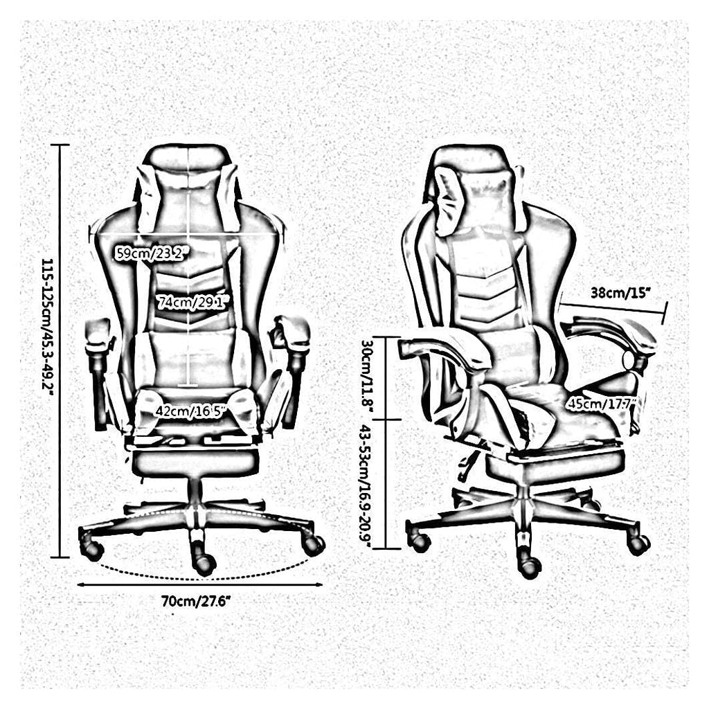 High-Back Ergonomic Leather Gaming Chair