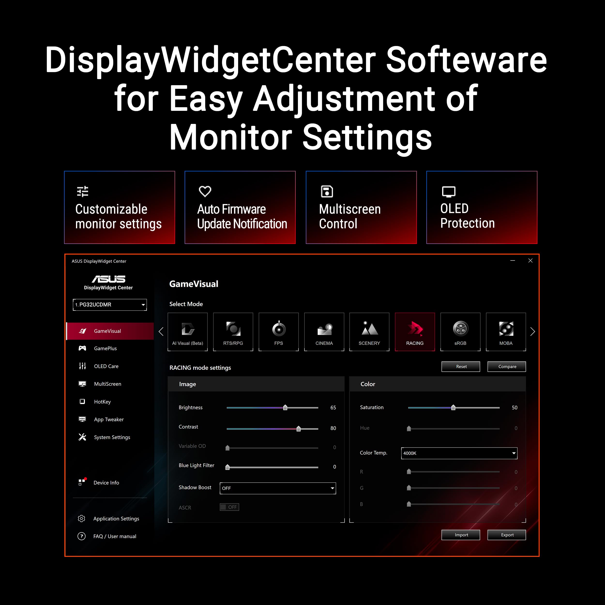 31.5-Inch 4K OLED 240Hz Gaming Monitor