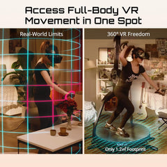 360° VR Omnidirectional Treadmill for Gaming & Fitness