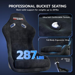 Adjustable Aluminum Sim Racing Cockpit with Seat