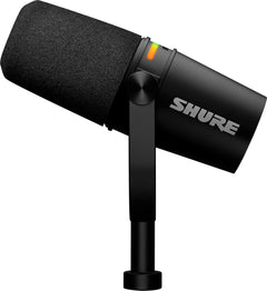USB/XLR Dynamic Podcast Microphone with Boom Arm – Black
