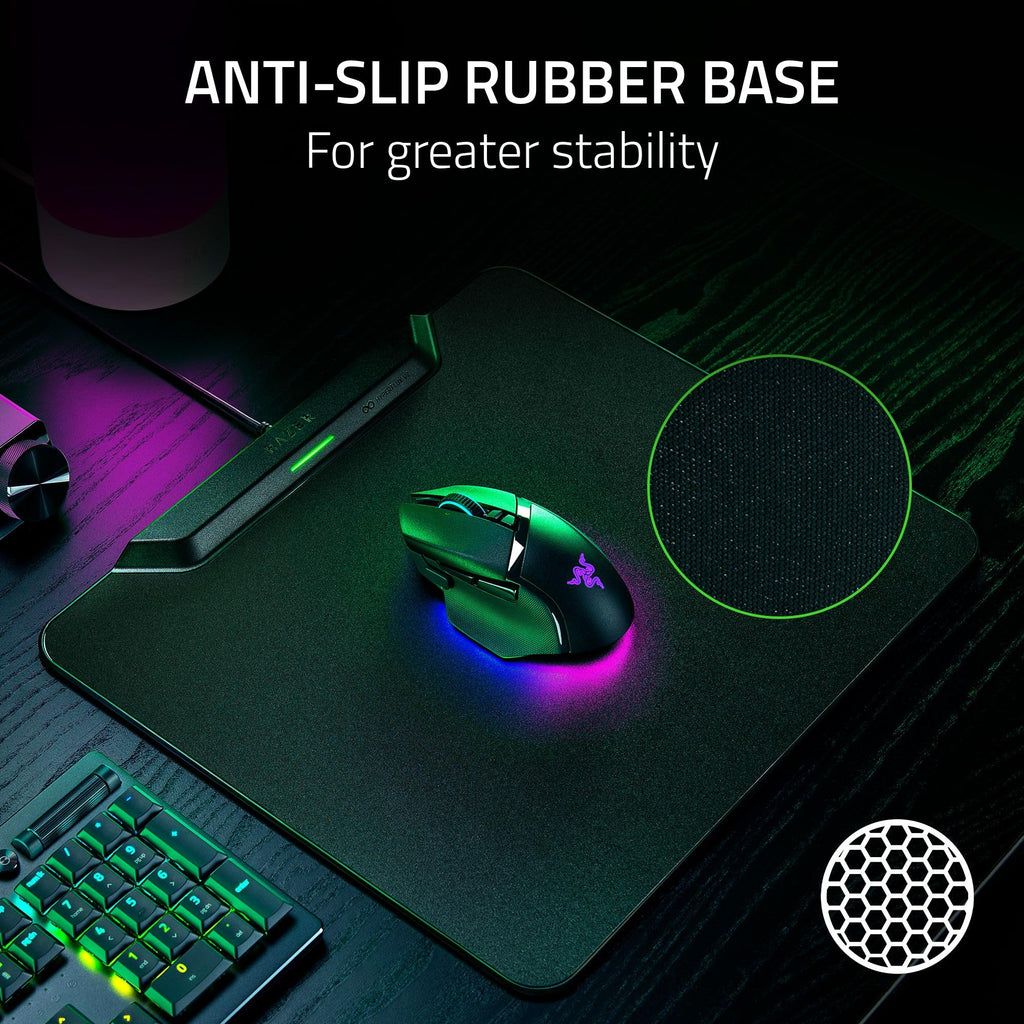 Wireless Charging Gaming Mouse Pad with Hard Surface