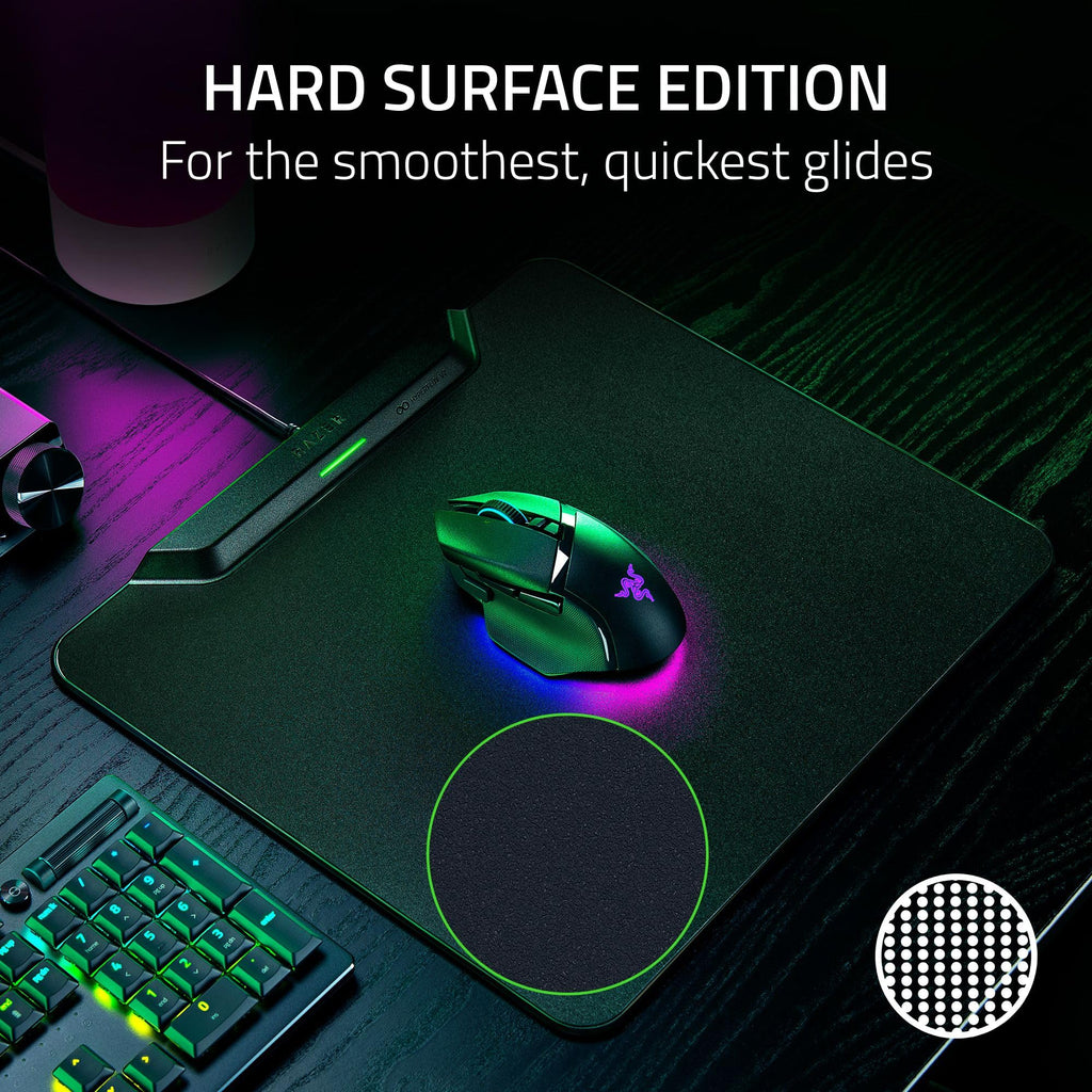 Wireless Charging Gaming Mouse Pad with Hard Surface