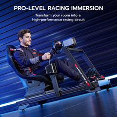 Adjustable Aluminum Sim Racing Cockpit with Seat