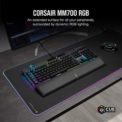 3XL RGB Extended Gaming Mouse Pad with Dual USB Ports – Black