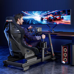 Adjustable Aluminum Sim Racing Cockpit with Seat